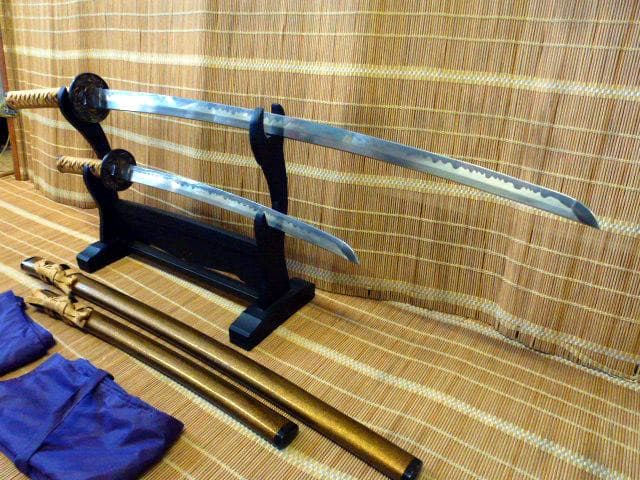 模造刀　日本刀　居合刀　太刀　大小　2本