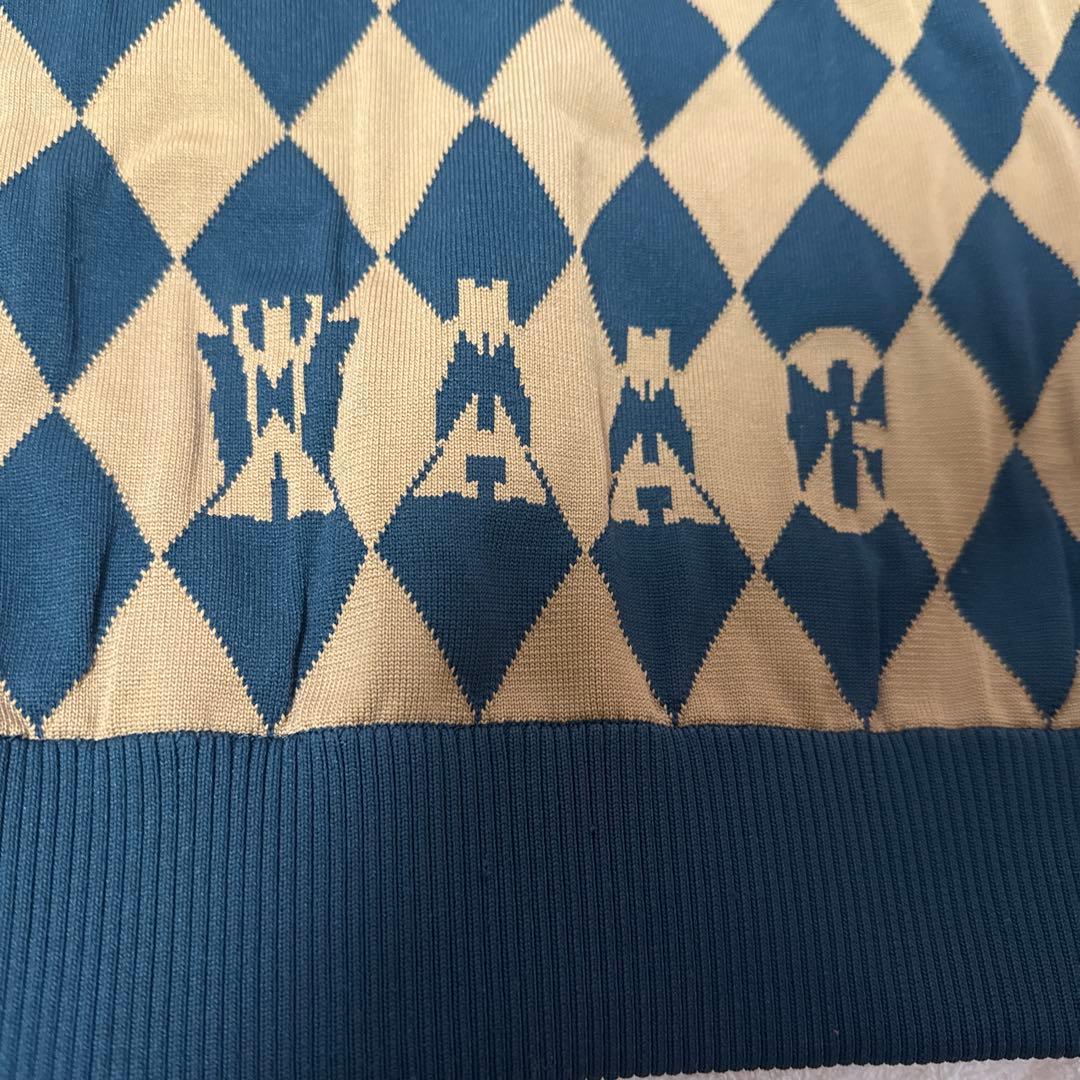 ゴルフウェア WAAC ワック ダイヤ柄セットアップ ニット スカート