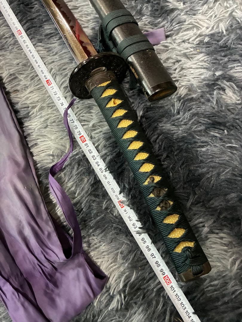 G0）居合刀 模造刀 日本刀 太刀 鉄鍔 黒鞘