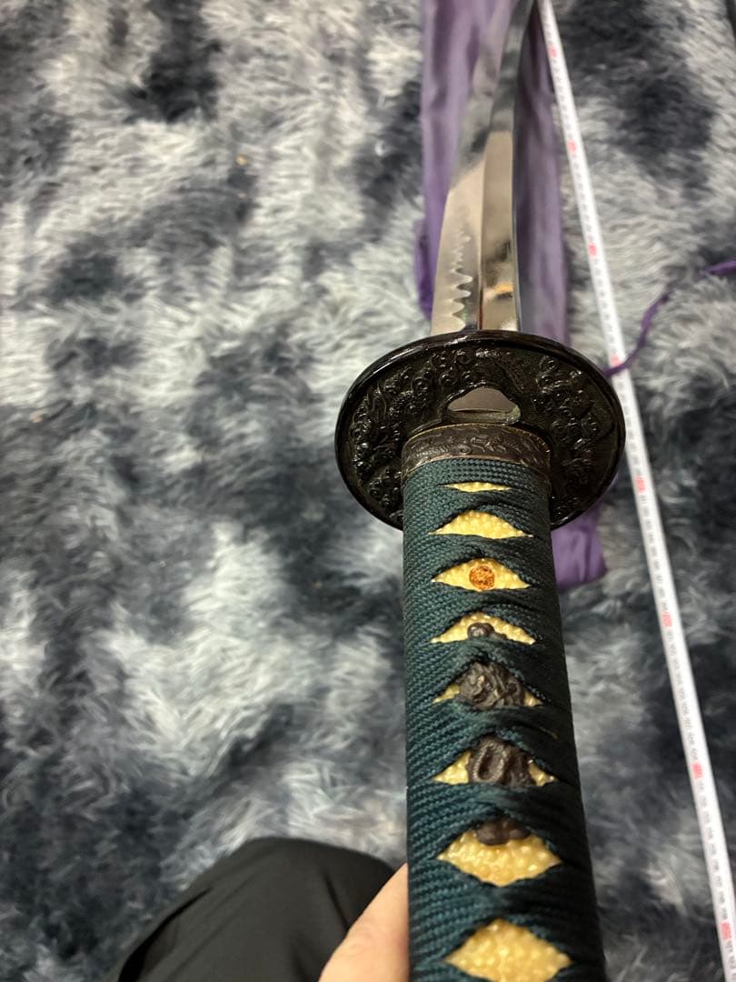 G0）居合刀 模造刀 日本刀 太刀 鉄鍔 黒鞘