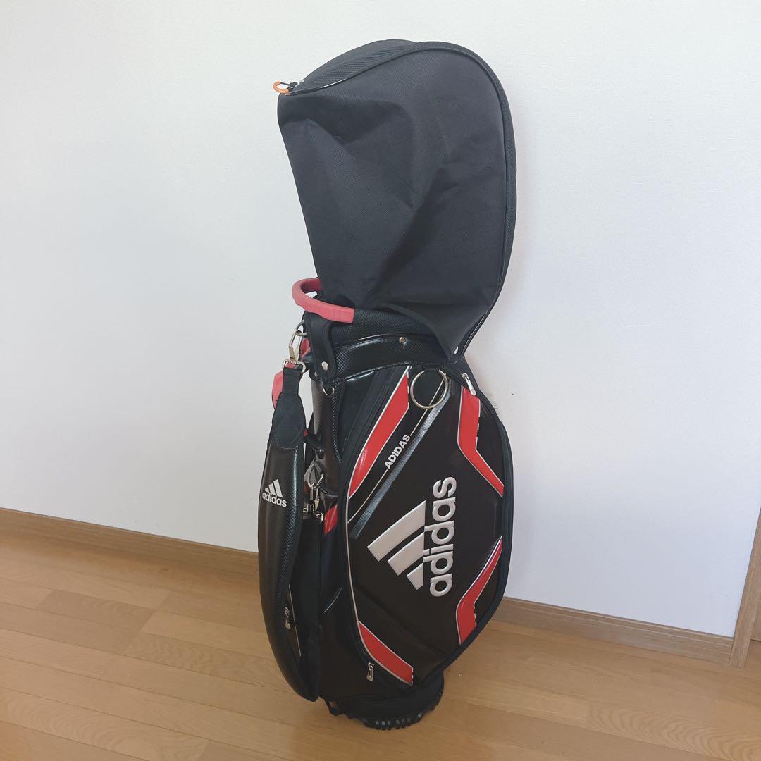 K286 adidas アディダス キャディバッグ 赤黒
