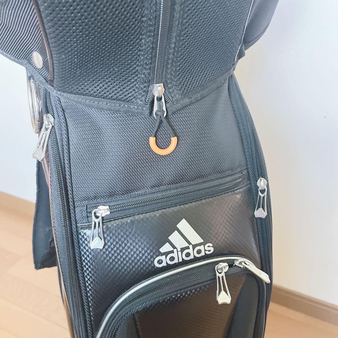 K286 adidas アディダス キャディバッグ 赤黒