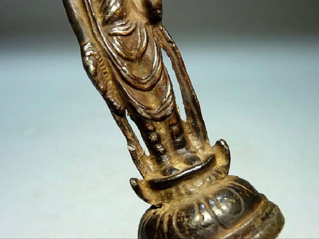 十一面観音菩薩立像 室町 金銅仏 白洲正子 仏像 仏教美術 仏具 骨董 古美術