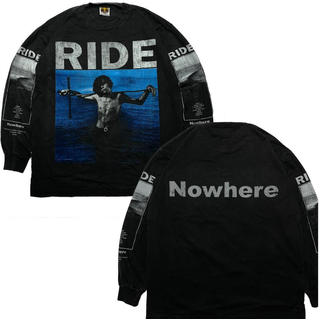 RIDE Lサイズ NOWHERE 長袖Tシャツ ロンT ライド ブラック