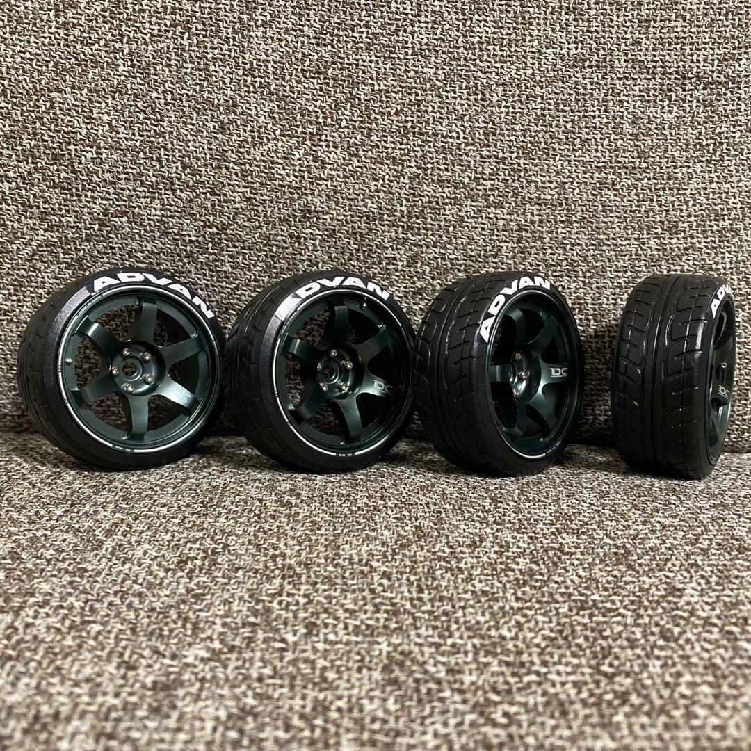 DC製　アルミホイール　ラジコン　タイヤ　ホイール　1/10 ドリラジ　te37