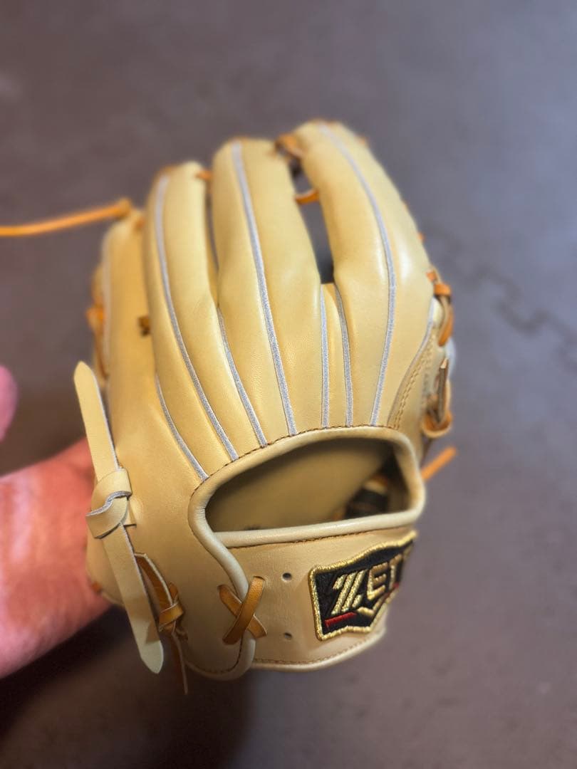 ZETT 硬式外野手　グローブ　右投用　サイズ9 キャメル　BPROG711G