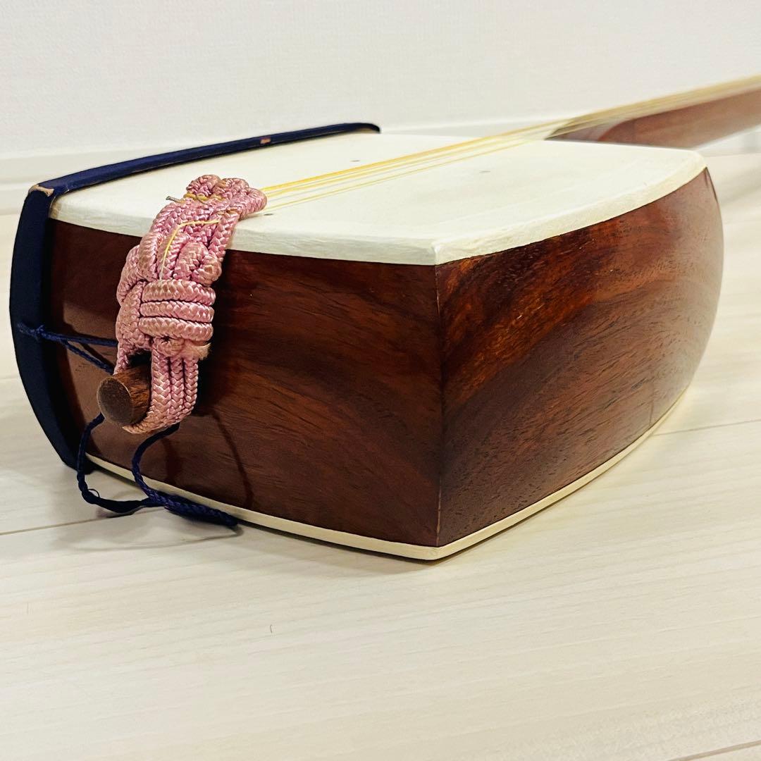 三味線 細棹 柏屋 ケース付き 全長約87cm