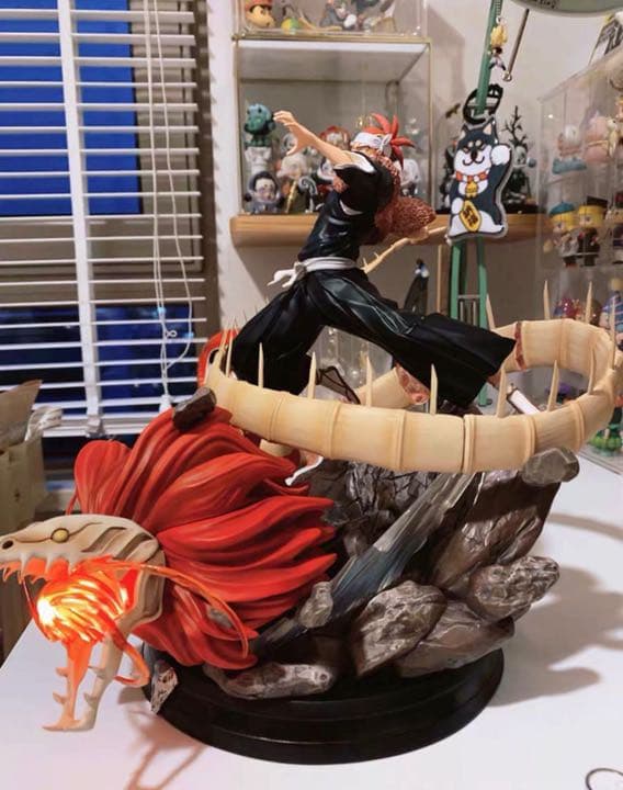 BLEACH 黒衣少年図 阿散井恋次 ガレージキット ガレキ スタチュー①