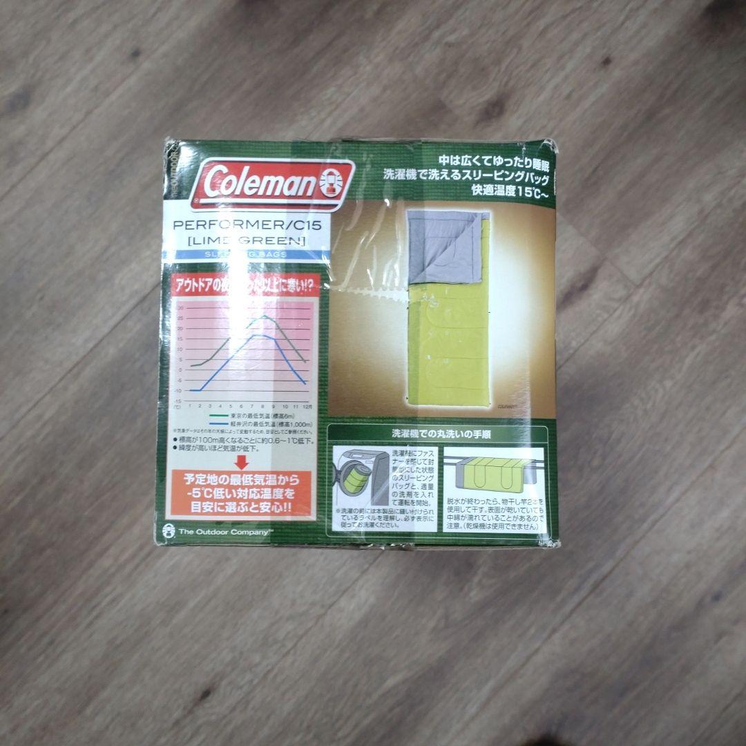 Coleman PERFORMER/C15 寝袋 (LIME GREEN)
