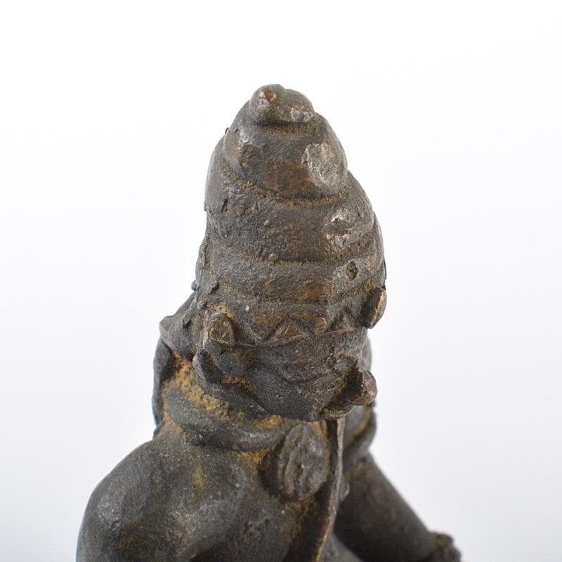 中国　古銅　チベット仏　仏像　置物　重さ約332g　V　R6264