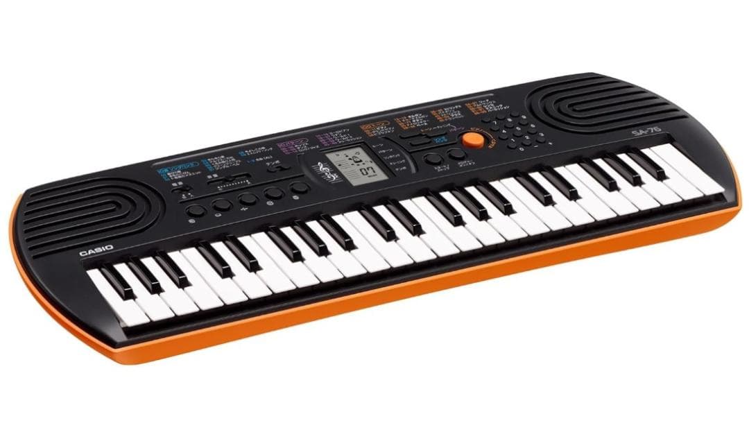 CASIO SA-76 シンセサイザ 44鍵盤 新品未使用 箱無 34AM-B