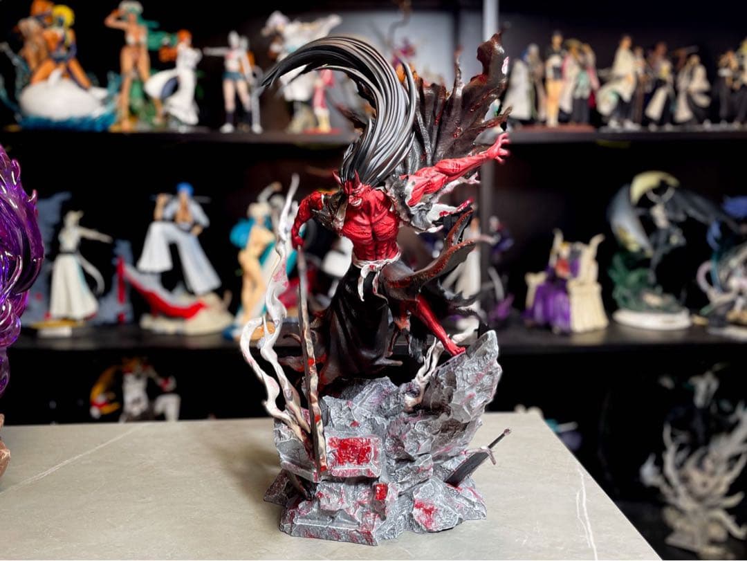 BLEACH 黒衣少年図 更木剣八 ガレージキット ガレキ スタチュー⑧