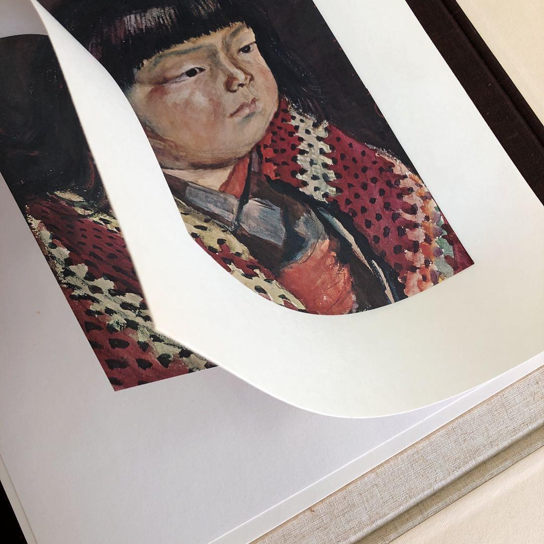 画集　水彩素描　麗子於松　著者岸田劉生　発行所求龍堂