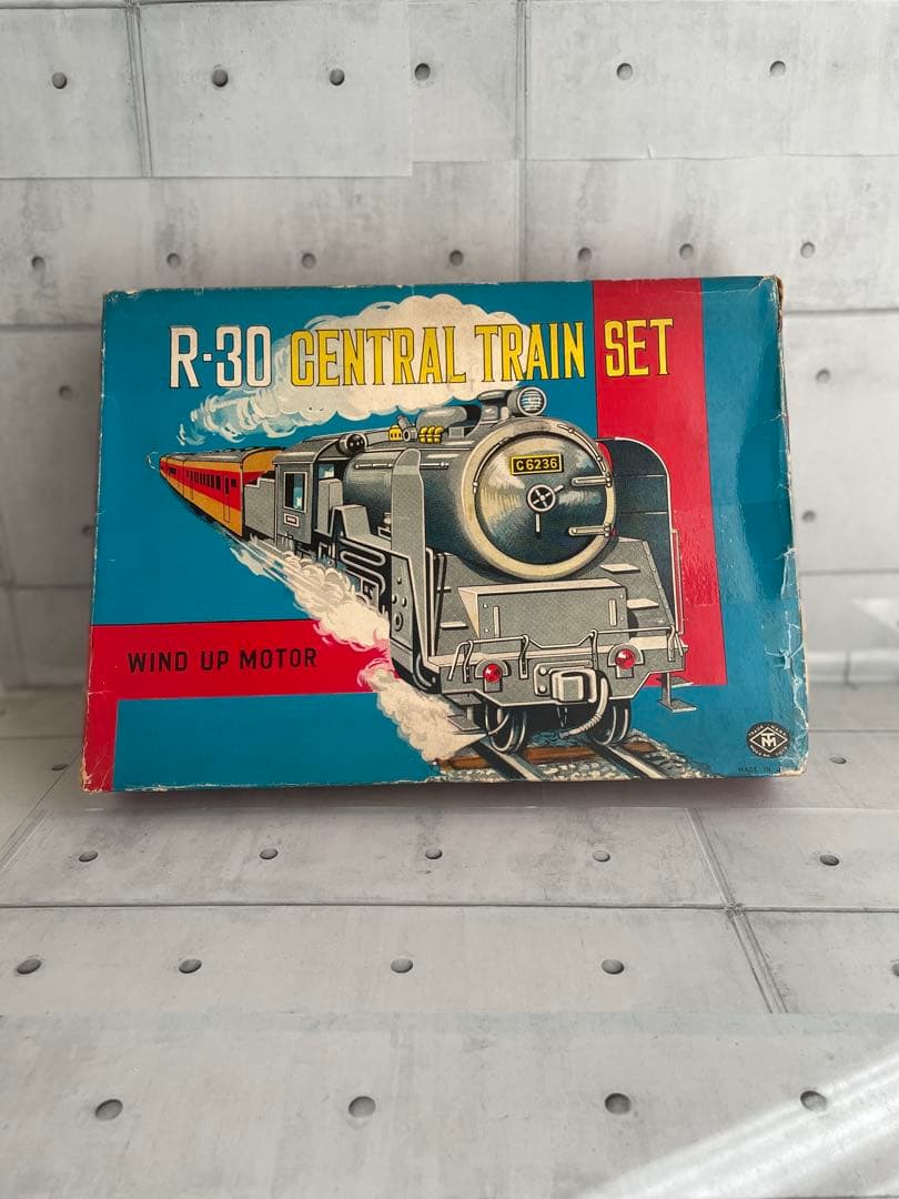 R-30 CENTRAL TRAIN SET日本製マスダヤオールブリキゼンマイ駆