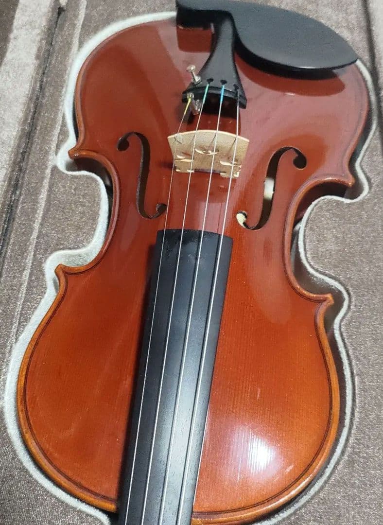 国産 高級 バイオリン 鈴木 No.500 4/4 弓、肩当、松脂 定価20万