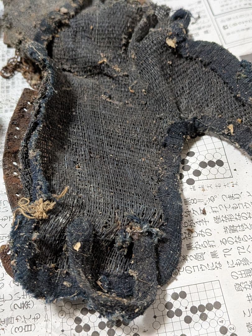 戦国浪漫時代本歌実戦残骸数百年前頃鉄地片袖籠手脛当稀少レア資料コレクション