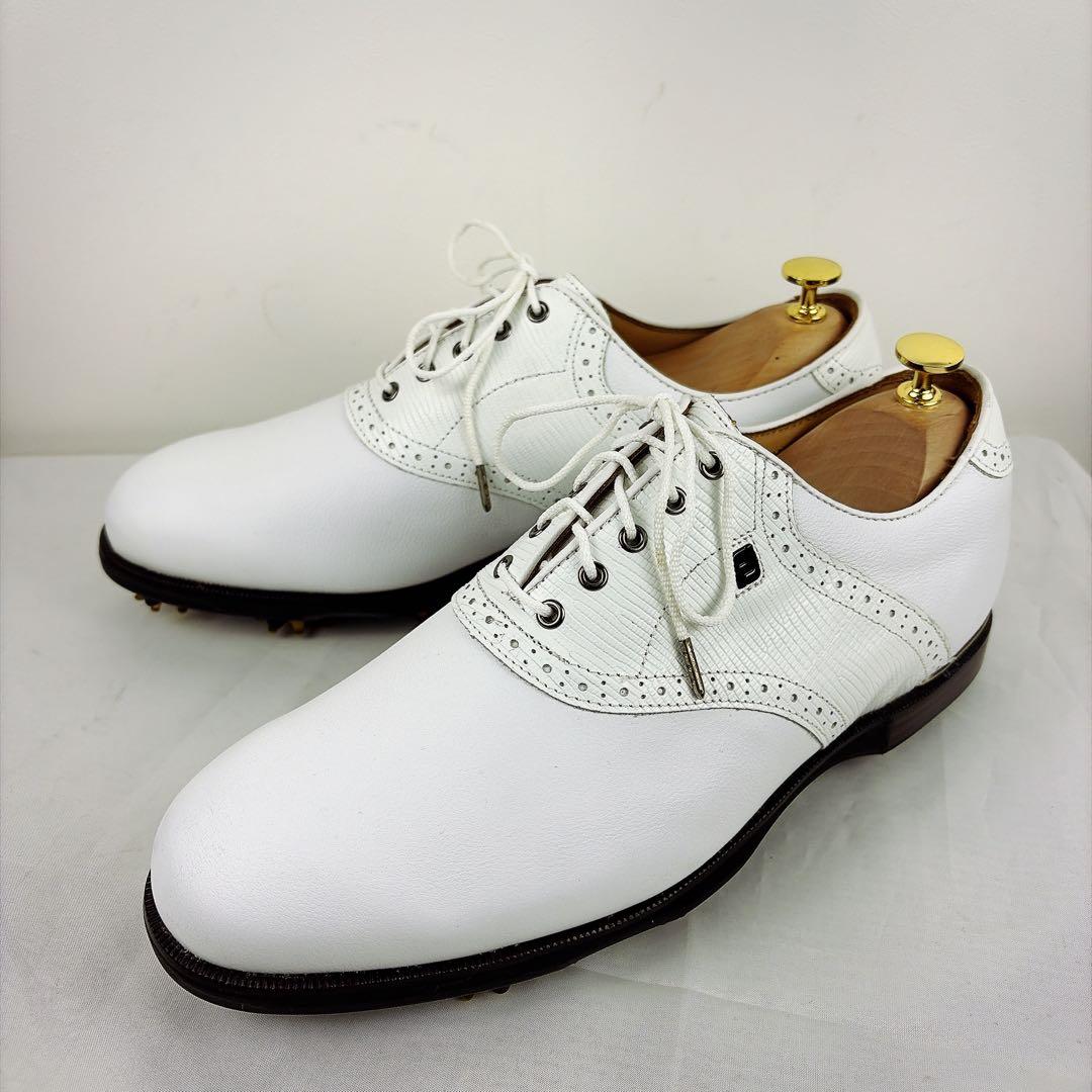 新品　FOOT JOY ICON BLACK ゴルフシューズ　最高級ライン　白