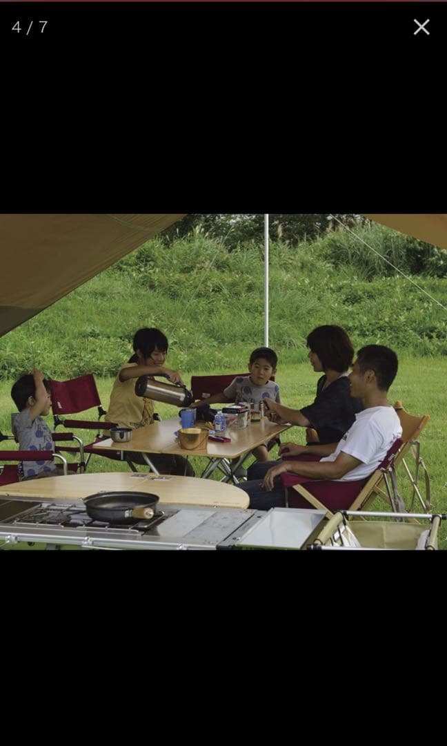 スノーピーク　ワンアクションテーブル　ロング竹