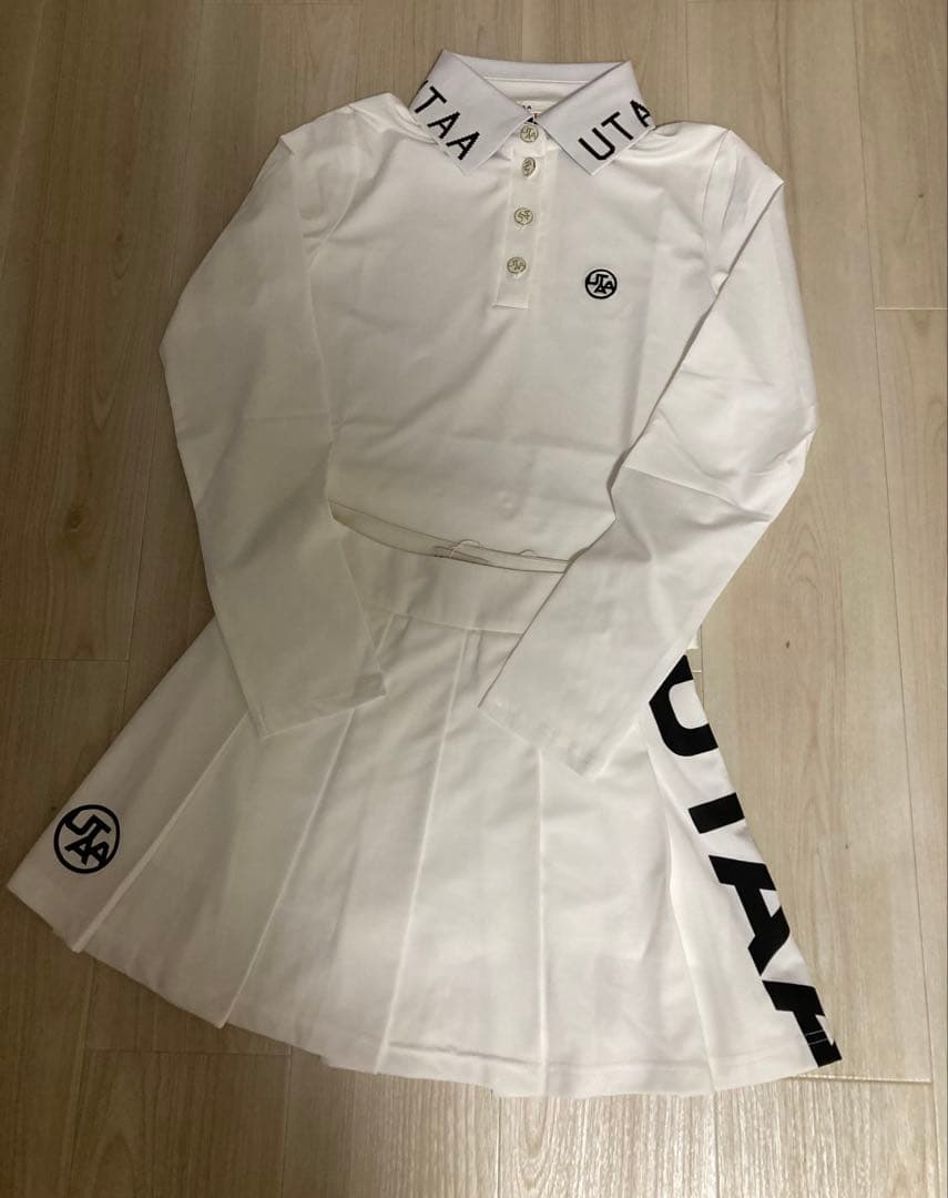 １点のみUTAAゴルフシャツ＆スカートセットSサイズストレッチ
