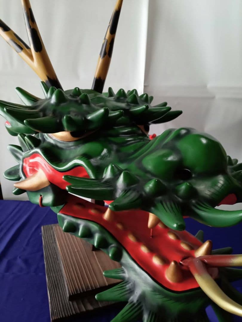 八岐大蛇　神楽面　石見神楽　広島神楽　芸北（北広島）　伝統工芸　蛇頭　干支　龍