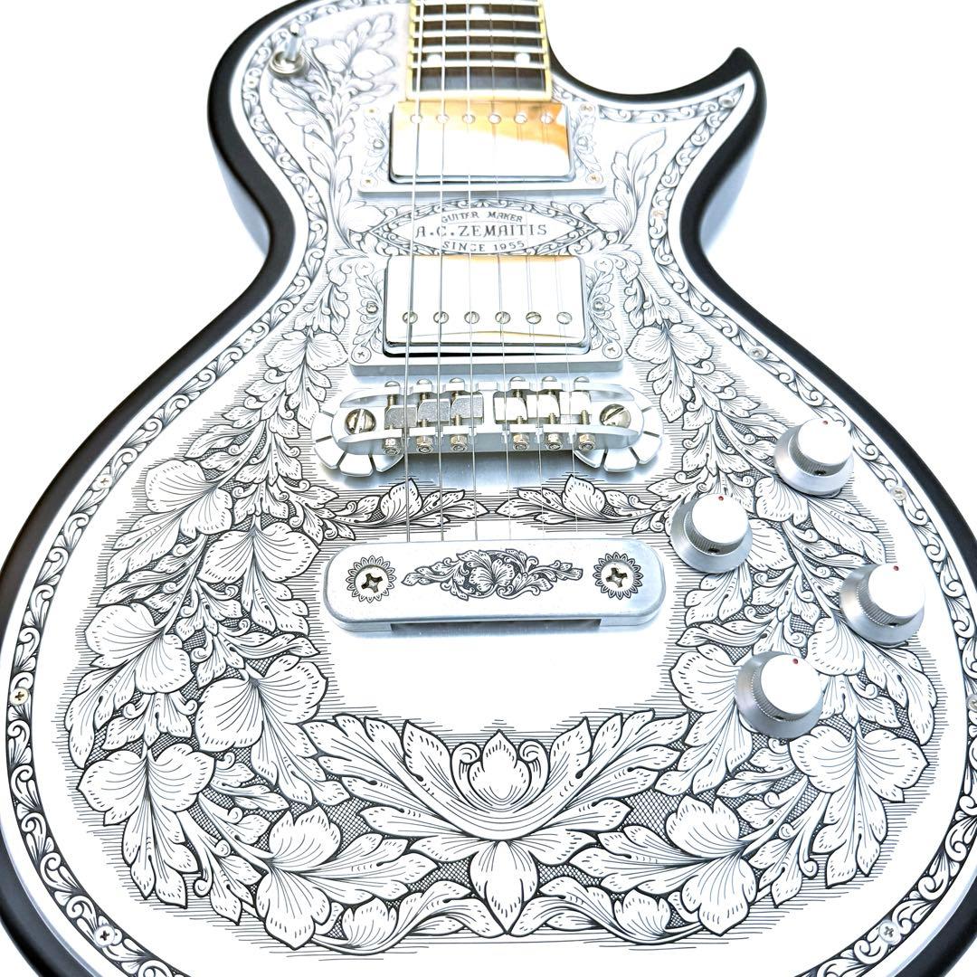 【極上美品】Zematis C24MF BK ゼマティス エレキギター