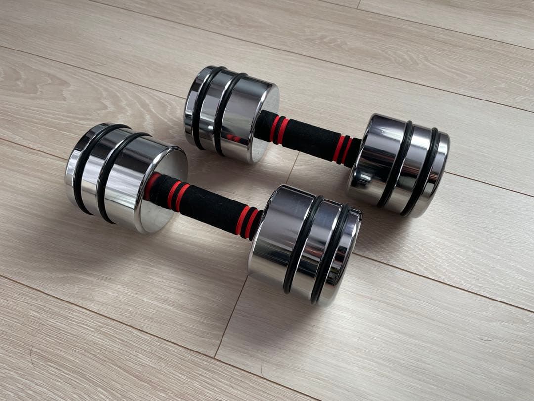 Northdeer ダンベル 可変式 小型 スチール製 10kg×2