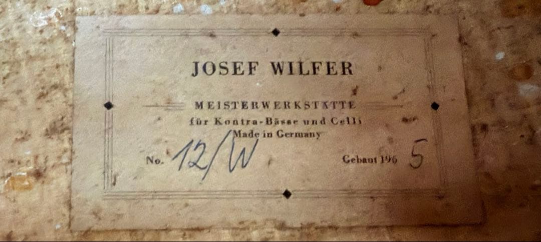 【希少】JOSEF WILFER チェロ 1965年製 ドイツ製