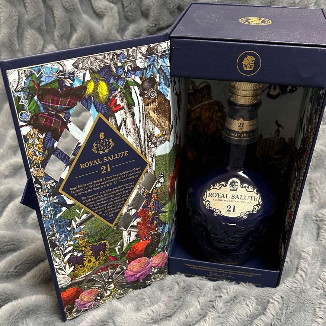新品・未開封 ロイヤルサルート Salute 21年 ウイスキー箱付き