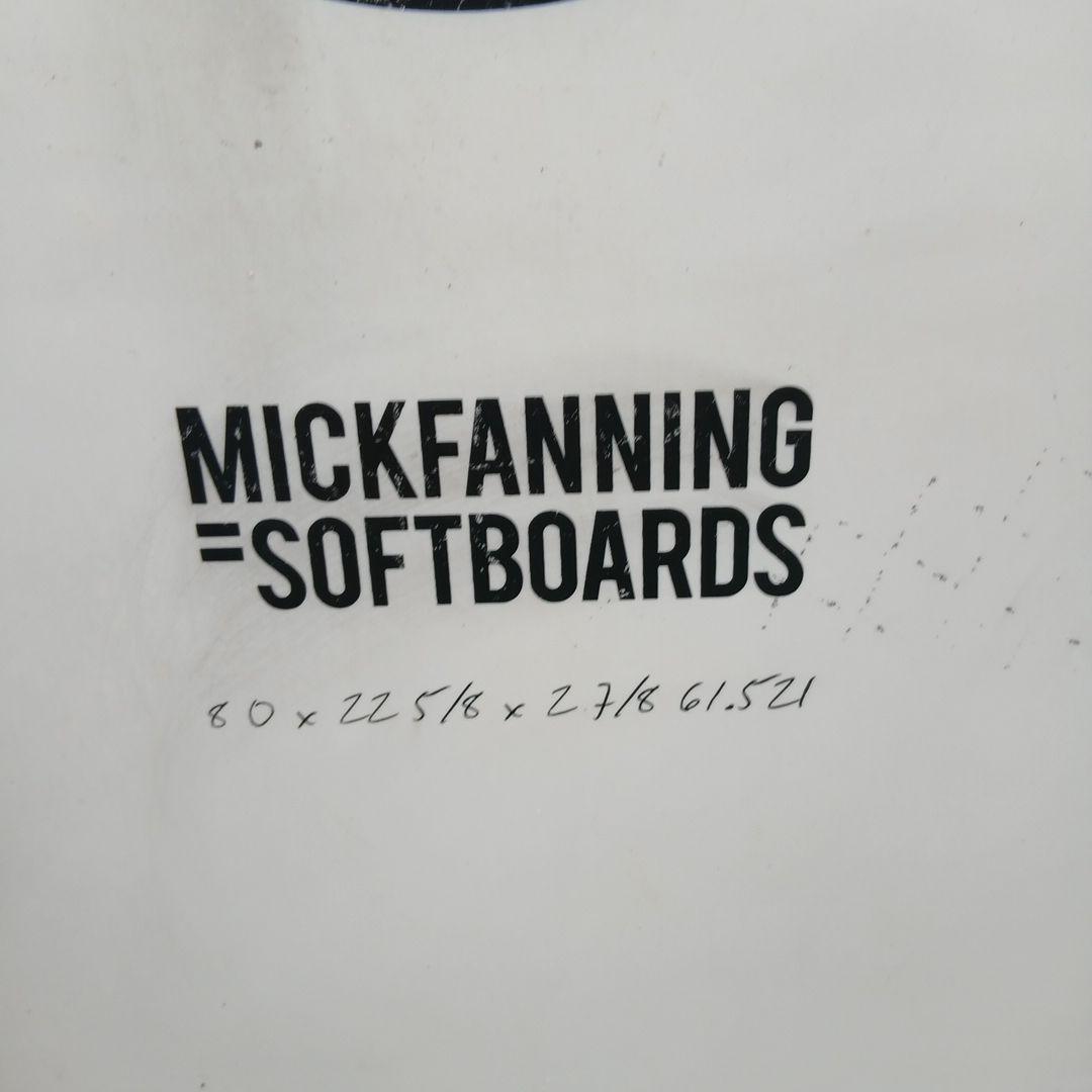 ロングボードミックファニングMiCソフトボード８f　FCSⅡソフトフィン３本付き