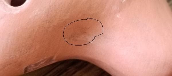 Y 【長期保管品】 火山のオカリーナ オカリナ ハンドメイド 木箱入り 説明書付