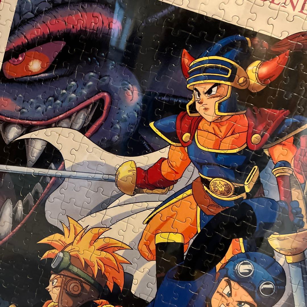 リメイク決定　当時物　90s ドラクエ1.2 糊付け済み完成パズル　鳥山明