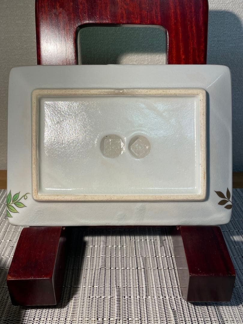 129桑野むつ子 京都 御所の花十二ヶ月【5月 藤の花】抹茶椀・和陶皿 しおり付