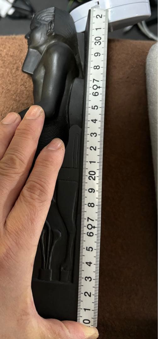 エジプトブームに！エジプトインテリア置物彫刻セット 中型 黒