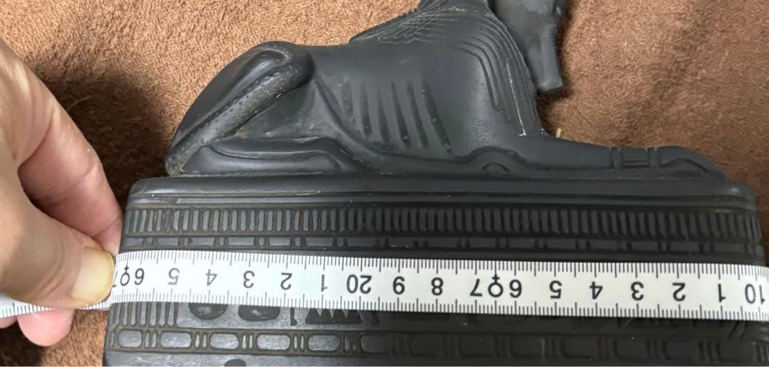 エジプトブームに！エジプトインテリア置物彫刻セット 中型 黒