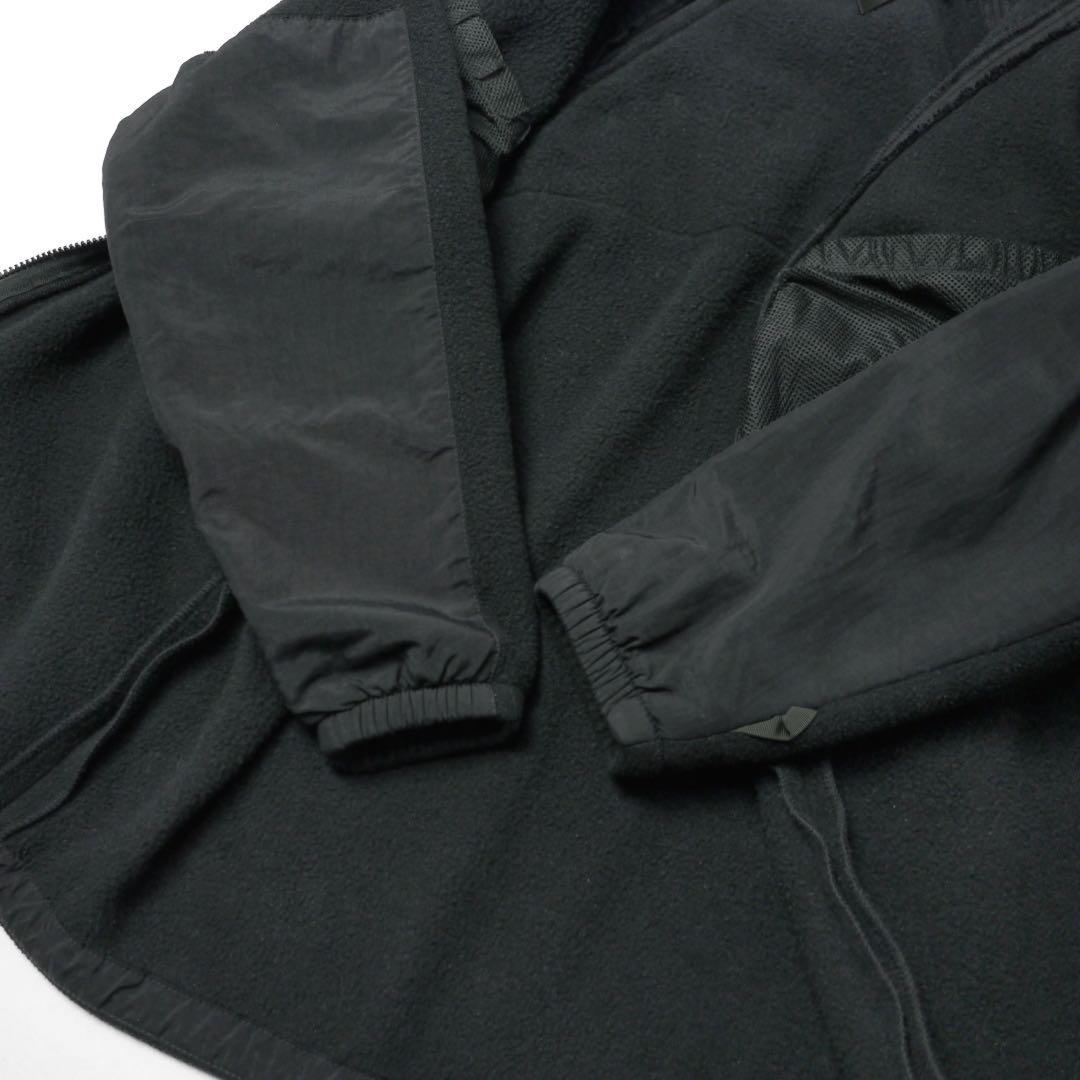 US NAVY米軍ミリタリー フリースECWCSライナー ジャケット黒S-R軍物