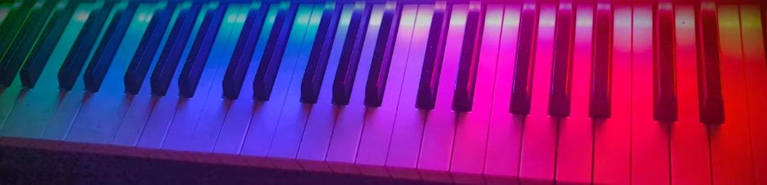 ピアノLEDビジュアライザー 電子ピアノ用 MIDI接続 配線済み