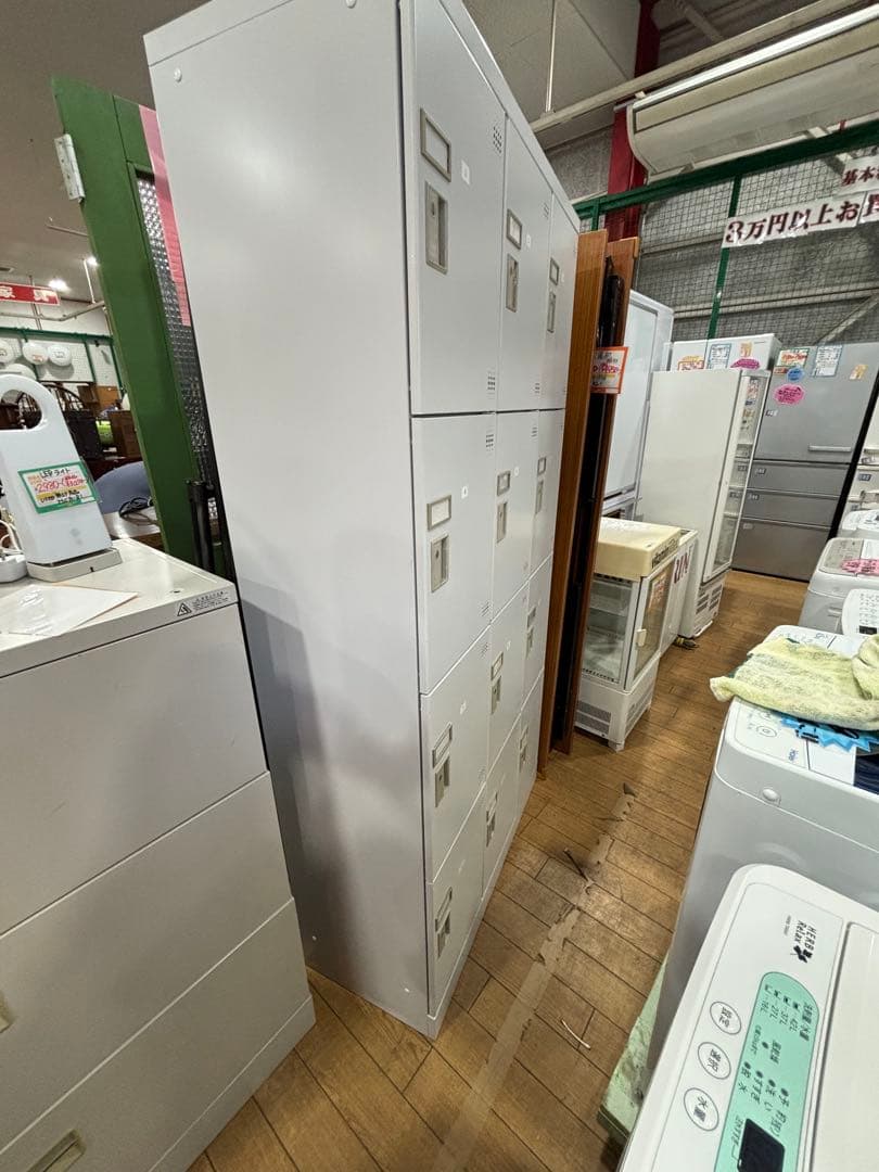 T64 オフィスロッカー 12個収納 グレー