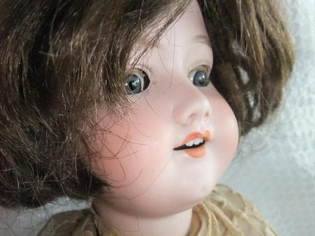 アンティークドール　 アーモンドマルセルュ ビスクドール　1890年頃