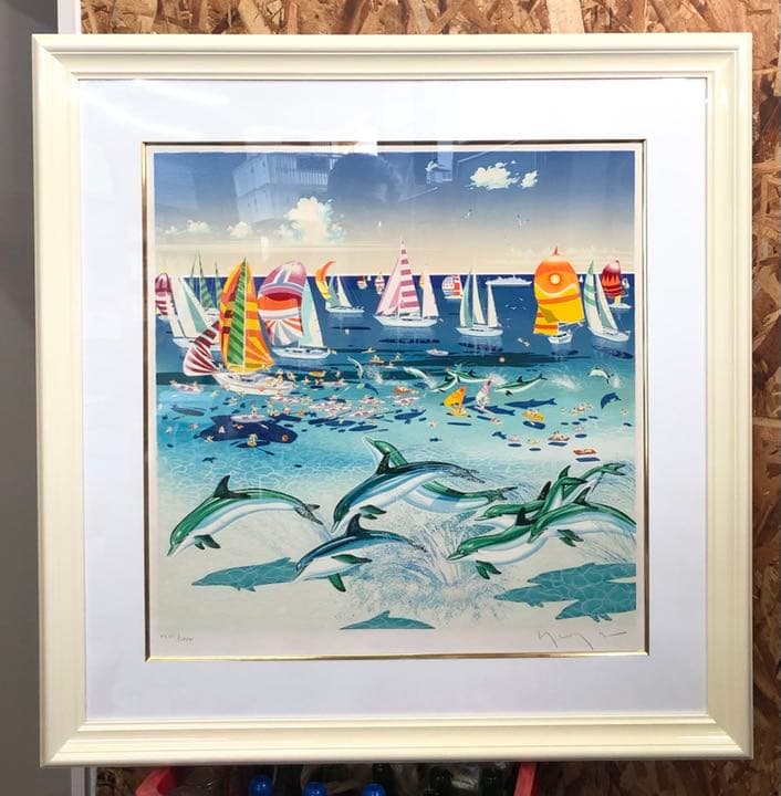 山形博導　シルクスクリーン　グリーンドルフィン