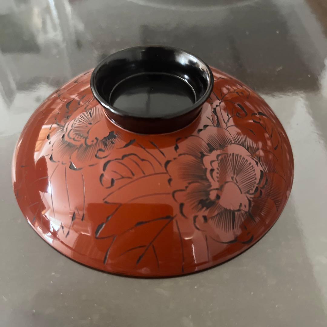 輪島塗蓋付き漆器椀　10客