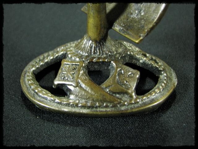 守護 剛章 宝船 香炉 古銅 高岡銅器 茶道具 f7