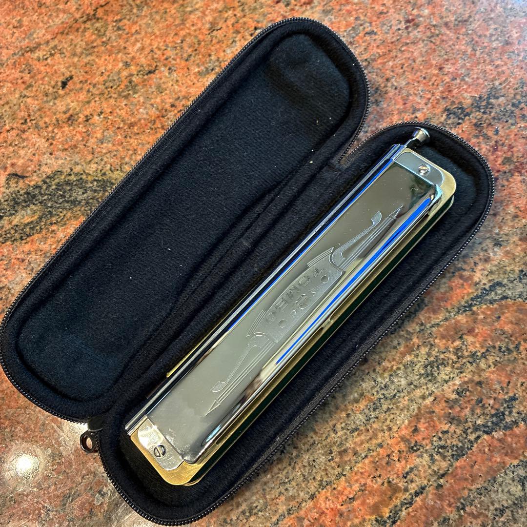 トンボユニカクロマテックハーモニカ 22穴・ケース付き　C調