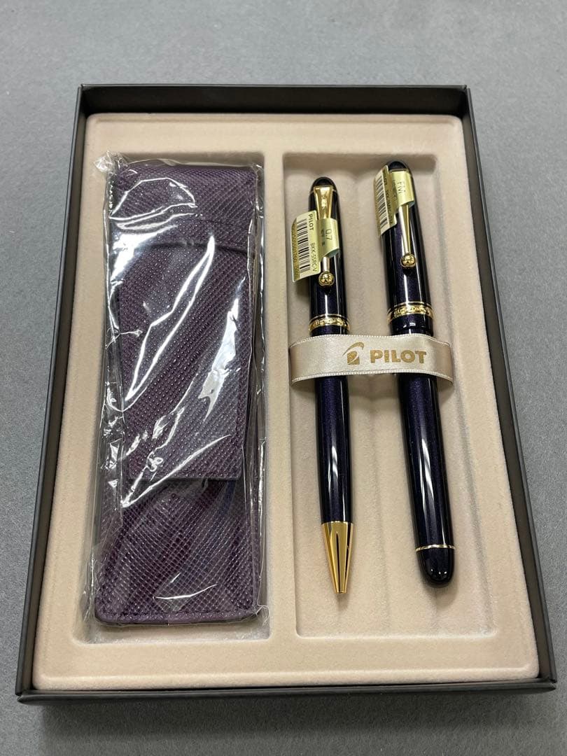 【未使用】パイロット万年筆　カスタム74 ラメバイオレット　セット　限定品