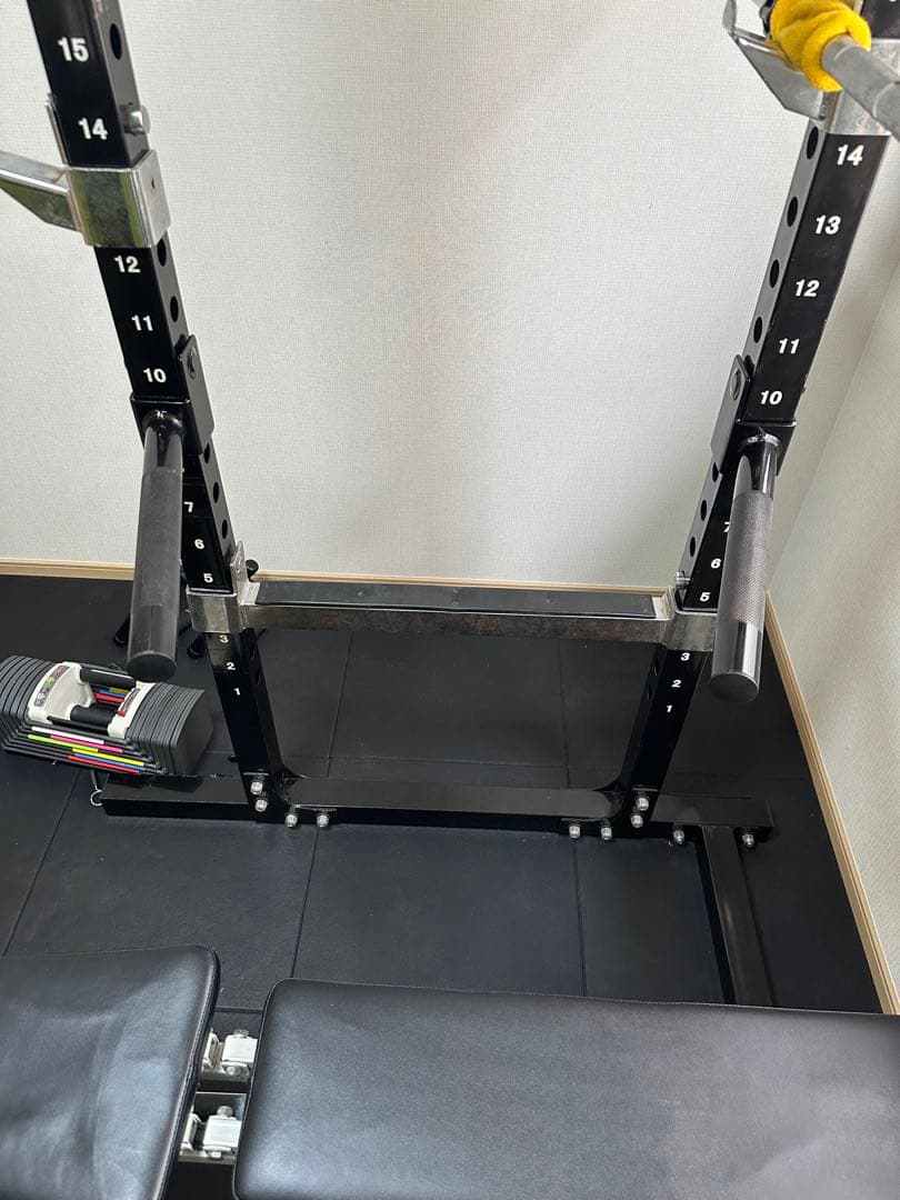 POWERTECパワーラック、可変式ダンベル
