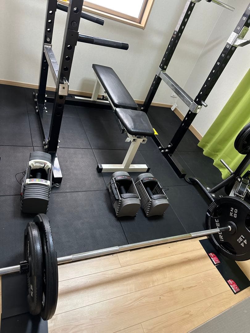 POWERTECパワーラック、可変式ダンベル