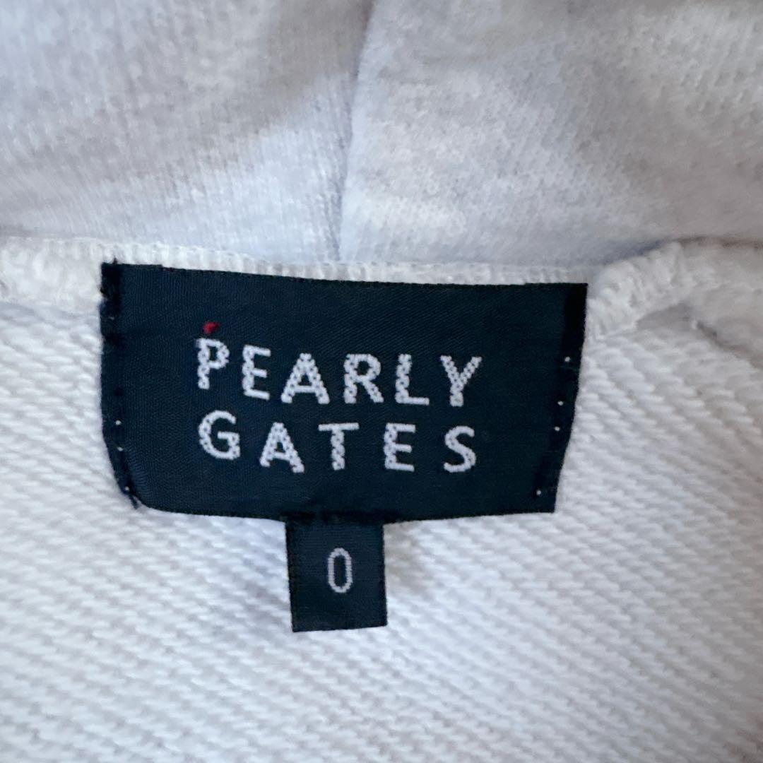 PEARLY GATES パーカー 配色 ロゴテープ ユニセックス サイズ0