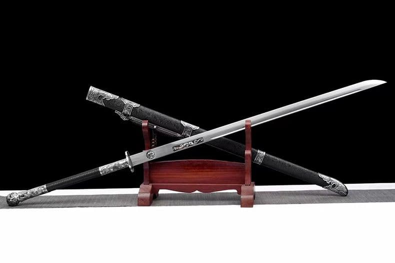 【アバパクリ】繍春刀 牛尾刀 苗刀 手鍛造打 古兵器 武具 刀装具 両手刀