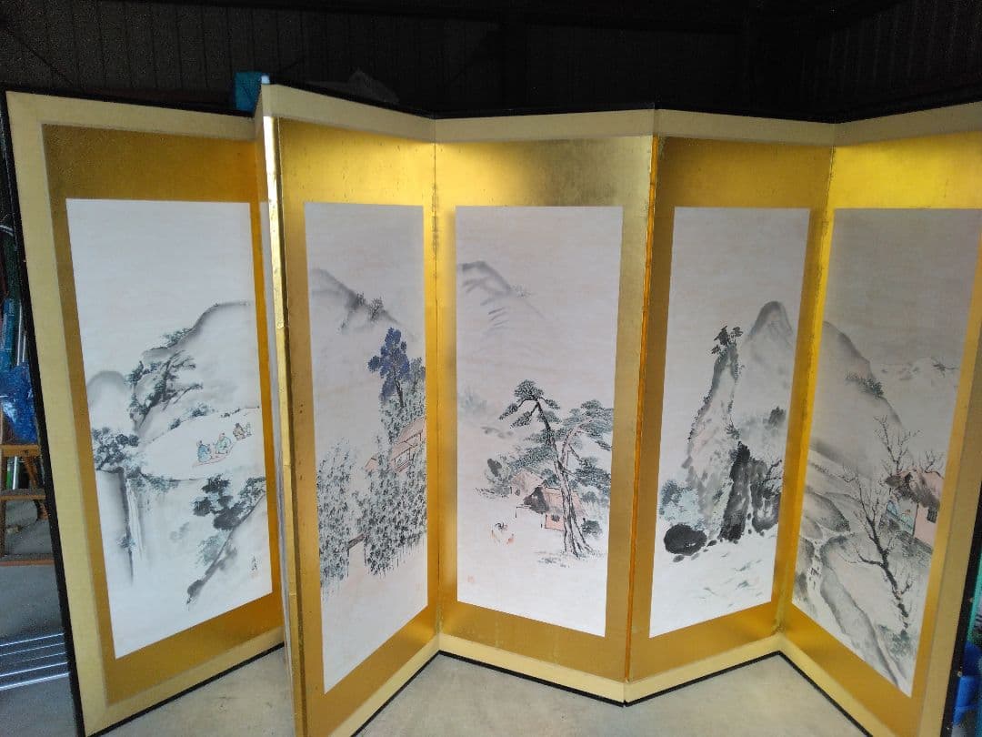 屏風2枚と収納箱セット