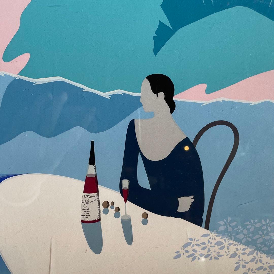 平野琳人　リトグラフ　作者鉛筆サイン入　額付き　人物画　風景画　25.11.20