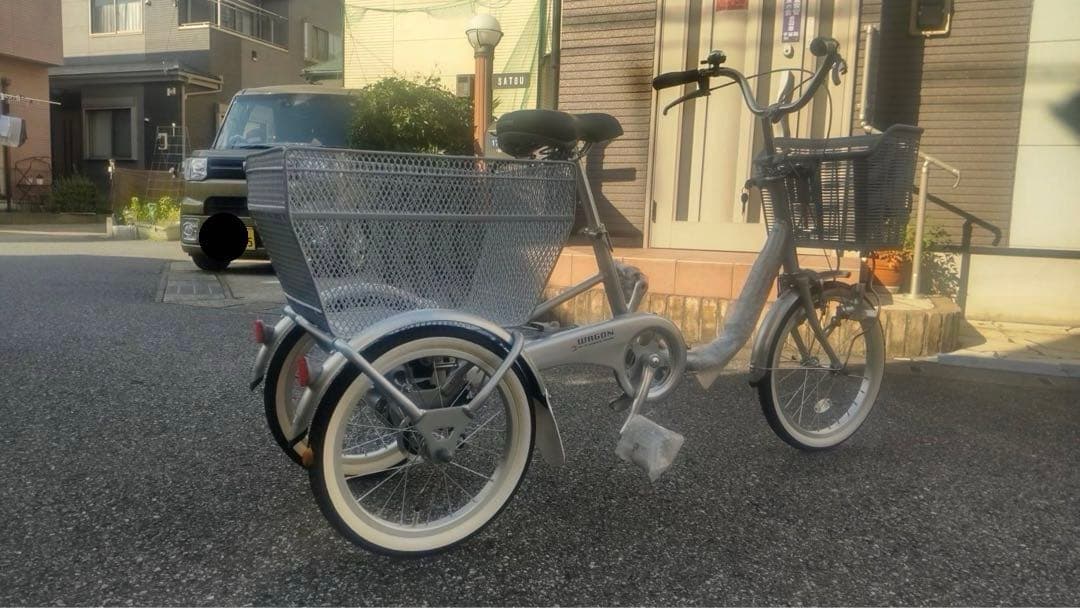 〈引き取り希望〉 新古品 ブリヂストン 3輪自転車 ワゴン